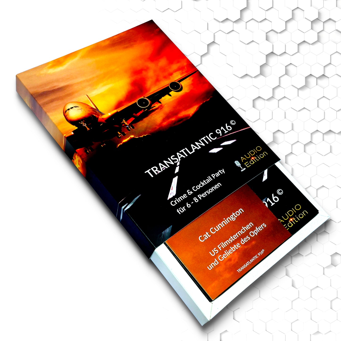 TRANSATLANTIC 916 - Audio Edition (Crime & Cocktail Partyspiel für 6 - 8 Personen)