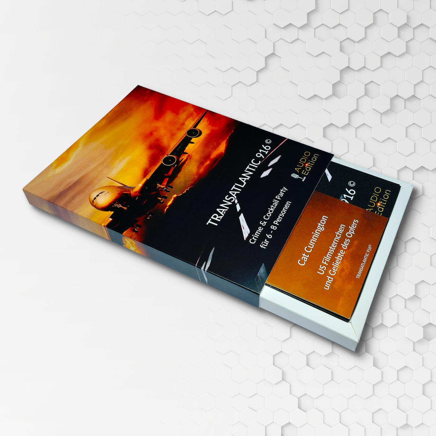 TRANSATLANTIC 916 - Audio Edition (Crime & Cocktail Partyspiel für 6 - 8 Personen)