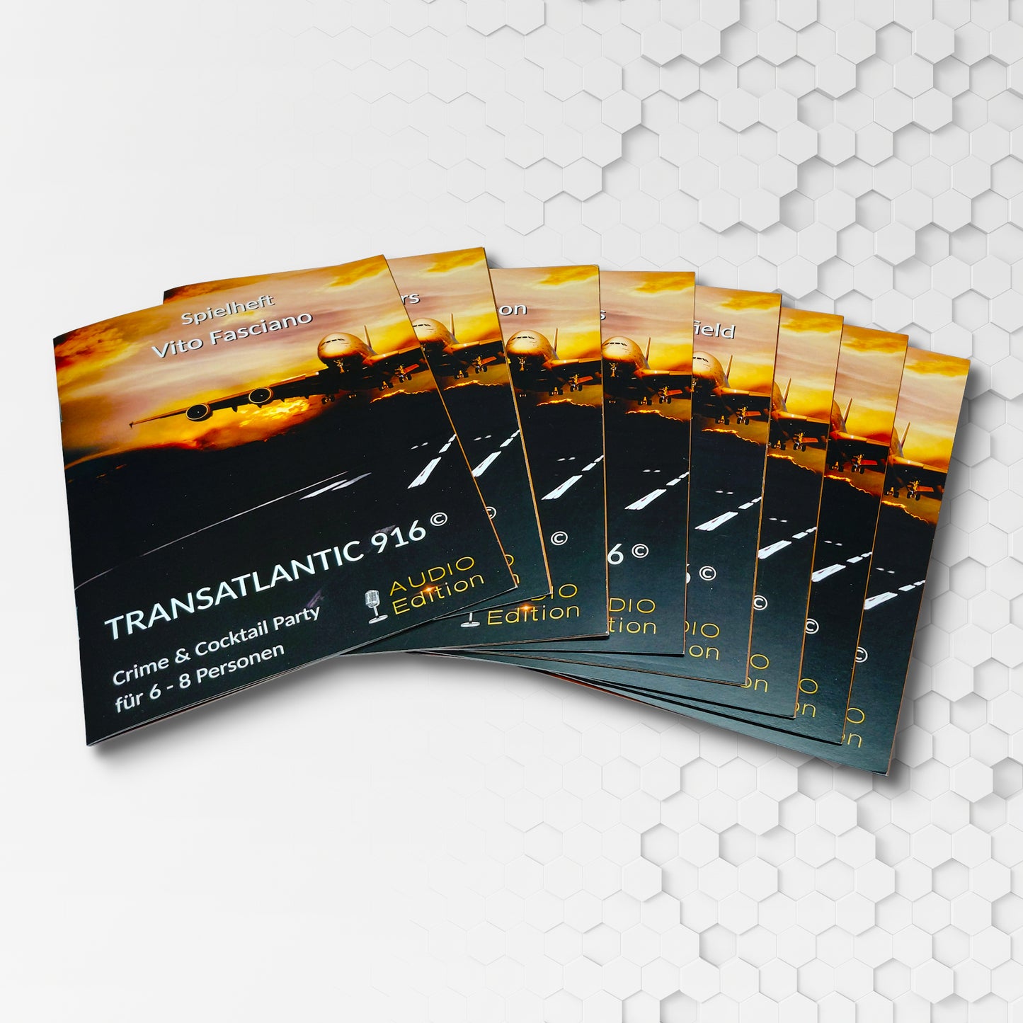 TRANSATLANTIC 916 - Audio Edition (Crime & Cocktail Partyspiel für 6 - 8 Personen)