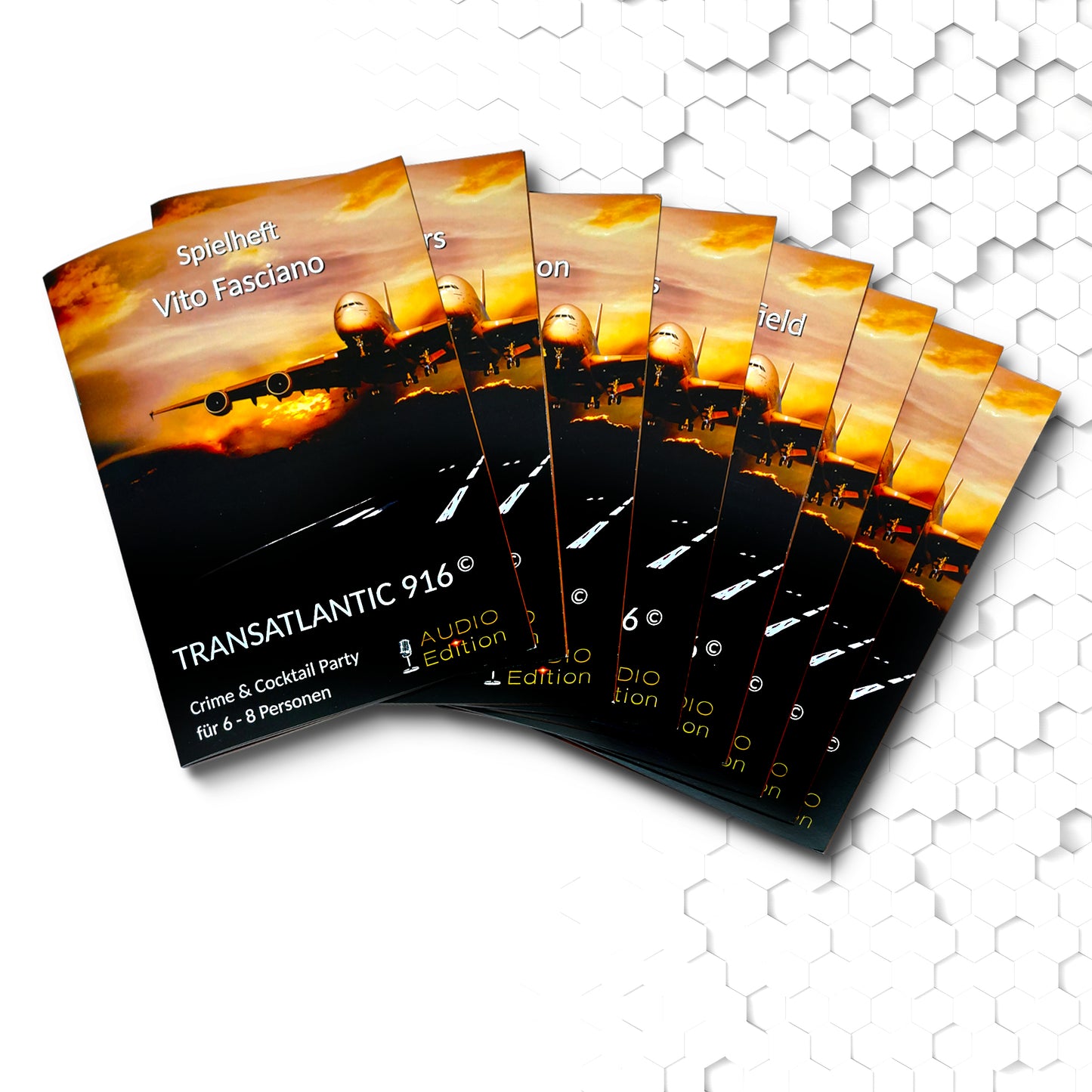 TRANSATLANTIC 916 - Audio Edition (Crime & Cocktail Partyspiel für 6 - 8 Personen)